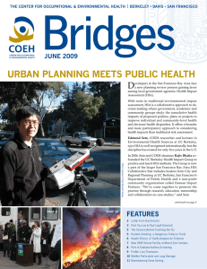 UrbaN PlaNNiNg MEEts PUblic HEaltH D JUNE 2009