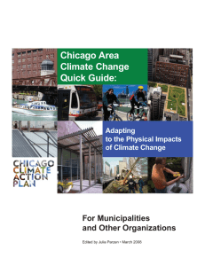 Chicago Area Climate Change Quick Guide: For Municipalities