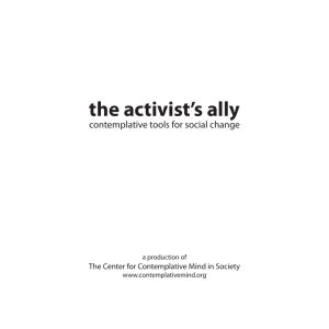 the activist’s ally contemplative tools for social change a production of