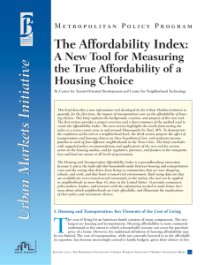 The Affordability Index: A New Tool for Measuring Housing Choice