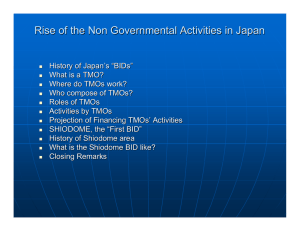 Rise of the Non Governmental Activities in Japan