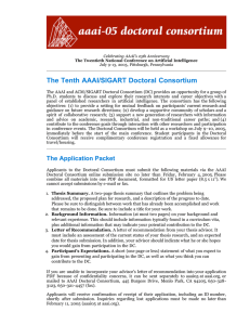 The Tenth AAAI/SIGART Doctoral Consortium
