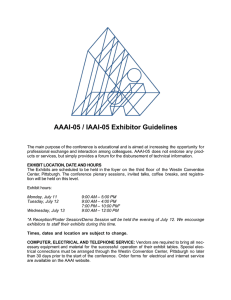 AAAI-05 / IAAI-05 Exhibitor Guidelines