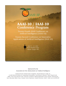 AAAI-10 / IAAI-10 Conference Program