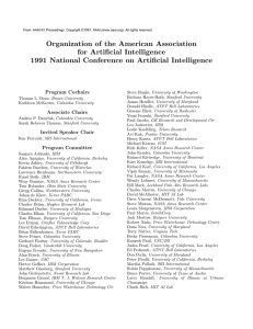 Organization of the American Association for Artificial Intelligence