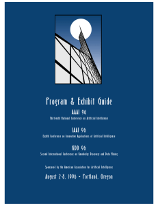 Program &amp; Exhibit Guide AAAI 96 IAAI 96