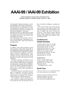 AAAI-99 / IAAI-99 Exhibition