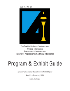 The Twelfth National Conference on Artificial Intelligence Sixth Annual Conference on
