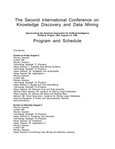 The Second International Conference on Knowledge Discovery and Data Mining