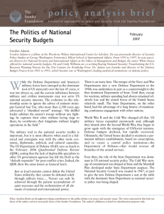 The Politics of National Security Budgets February 2007