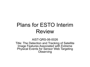 Plans for ESTO Interim Review