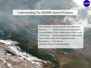 Understanding The MODIS Aerosol Products