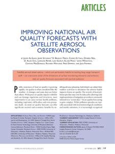 IMPROVING NATIONAL AIR QUALITY FORECASTS WITH SATELLITE AEROSOL OBSERVATIONS
