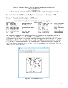 WMO RA Regional Training Course on Satellite Applications for Meteorology