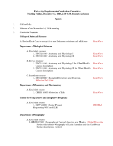 University Requirements Curriculum Committee