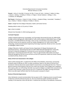 University Requirements Curriculum Committee Minutes February 13, 2015 Present