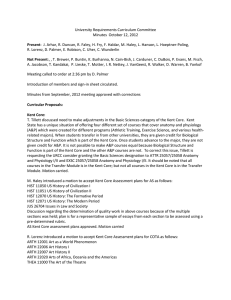 University Requirements Curriculum Committee Minutes  October 12, 2012 Present