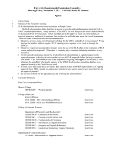 University Requirements Curriculum Committee