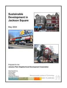 Sustainable Development in Jackson Square May 2004