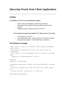 Querying Oracle from Client Applications Outline