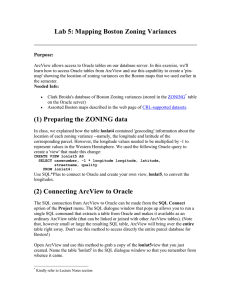 Lab 5: Mapping Boston Zoning Variances Purpose: