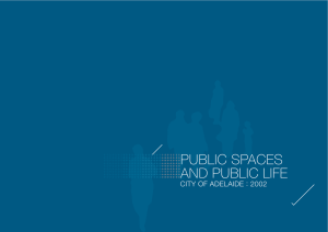 PUBLIC SPACES AND PUBLIC LIFE CITY OF ADELAIDE : 2002