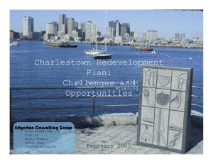 Charlestown Redevelopment Plan: Challenges and Opportunities