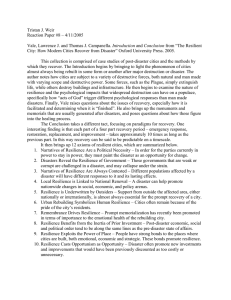 Tristan J. Weir Reaction Paper #8 – 4/11/2005 Introduction