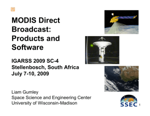 MODIS Direct Broadcast: Products and Software