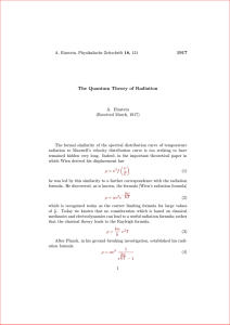 1917 The Quantum Theory of Radiation