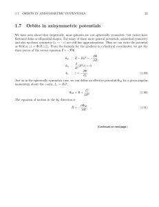 1.7  Orbits  in  axisymmetric  potentials