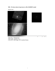 M81:  Fit observation of spectrum to a BLACKBODY model