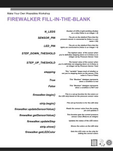 FIREWALKER FILL-IN-THE-BLANK N_LEDS Make Your Own Wearables Workshop