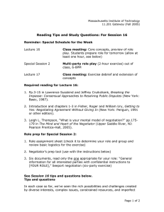 Reading Tips and Study Questions: For Session 16