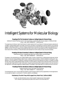 Intelligent Systems for Molecular Biology