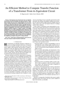 An Efficient Method to Compute Transfer Function , Senior Member, IEEE