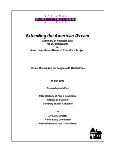 Extending the American Dream