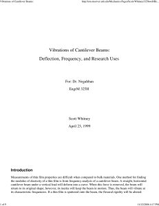 Vibrations of Cantilever Beams: -ntserver.unl.edu/Mechanics-Pages/Scott-Whitney/325hweb/Be...