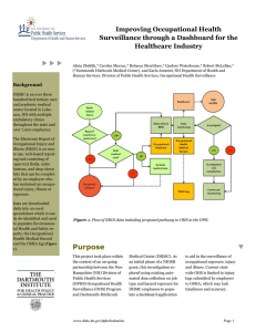 Improving Occupational Health Surveillance through a Dashboard for the Healthcare Industry