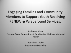 Engaging Families and Community Members to Support Youth Receiving