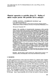 Chemical approaches to penicillin allergy-IV. Binding of