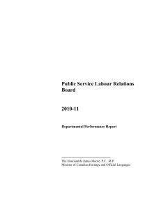 Public Service Labour Relations Board 2010-11