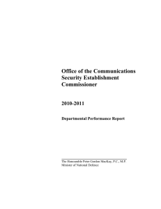 Office of the Communications Security Establishment Commissioner