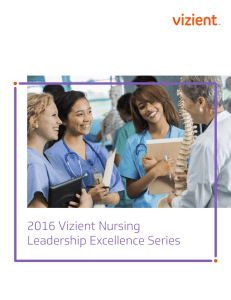2016 Vizient Nursing Leadership Excellence Series
