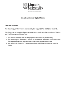   Lincoln University Digital Thesis 
