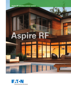 Aspire RF Aspire RF wireless control system