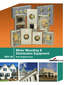 Meter Mounting &amp; Distribution Equipment RMTR-11NE New England Area