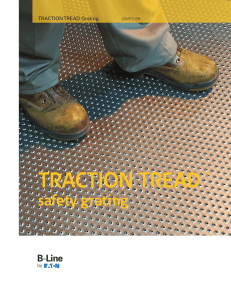 TRACTION TREAD™ safety grating TRACTION TREAD Grating GSMTT-13R