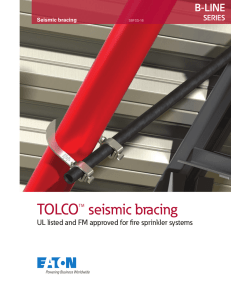 TOLCO™ seismic bracing B-LINE SERIES
