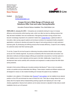News Release Line’s Wide Range of Products and Cooper B-